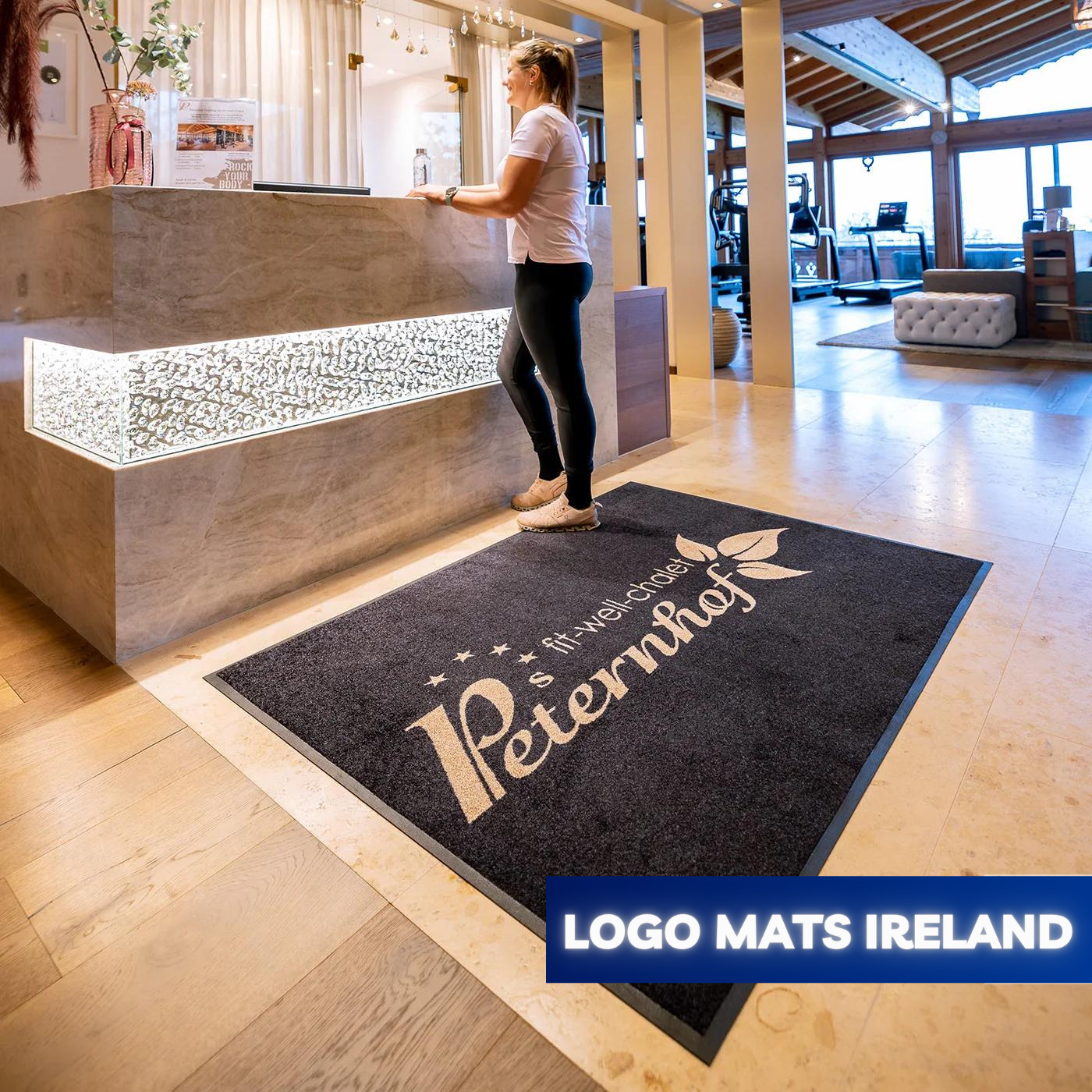 indoor logo mat with customized size