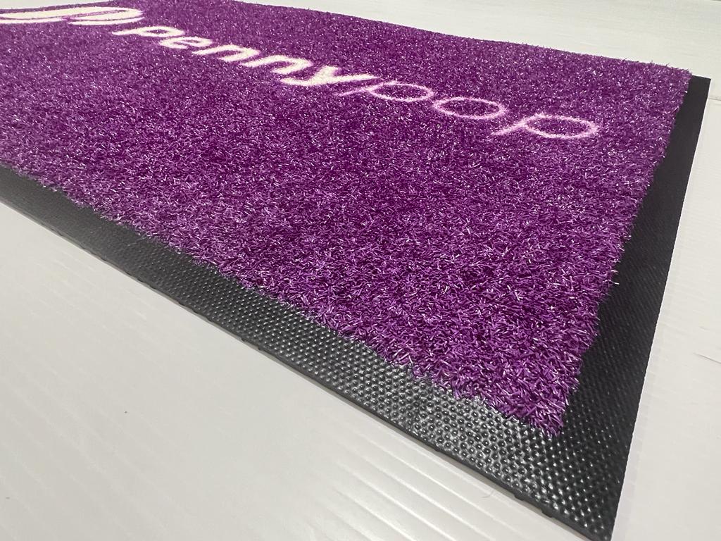 washable logo mat outdoor