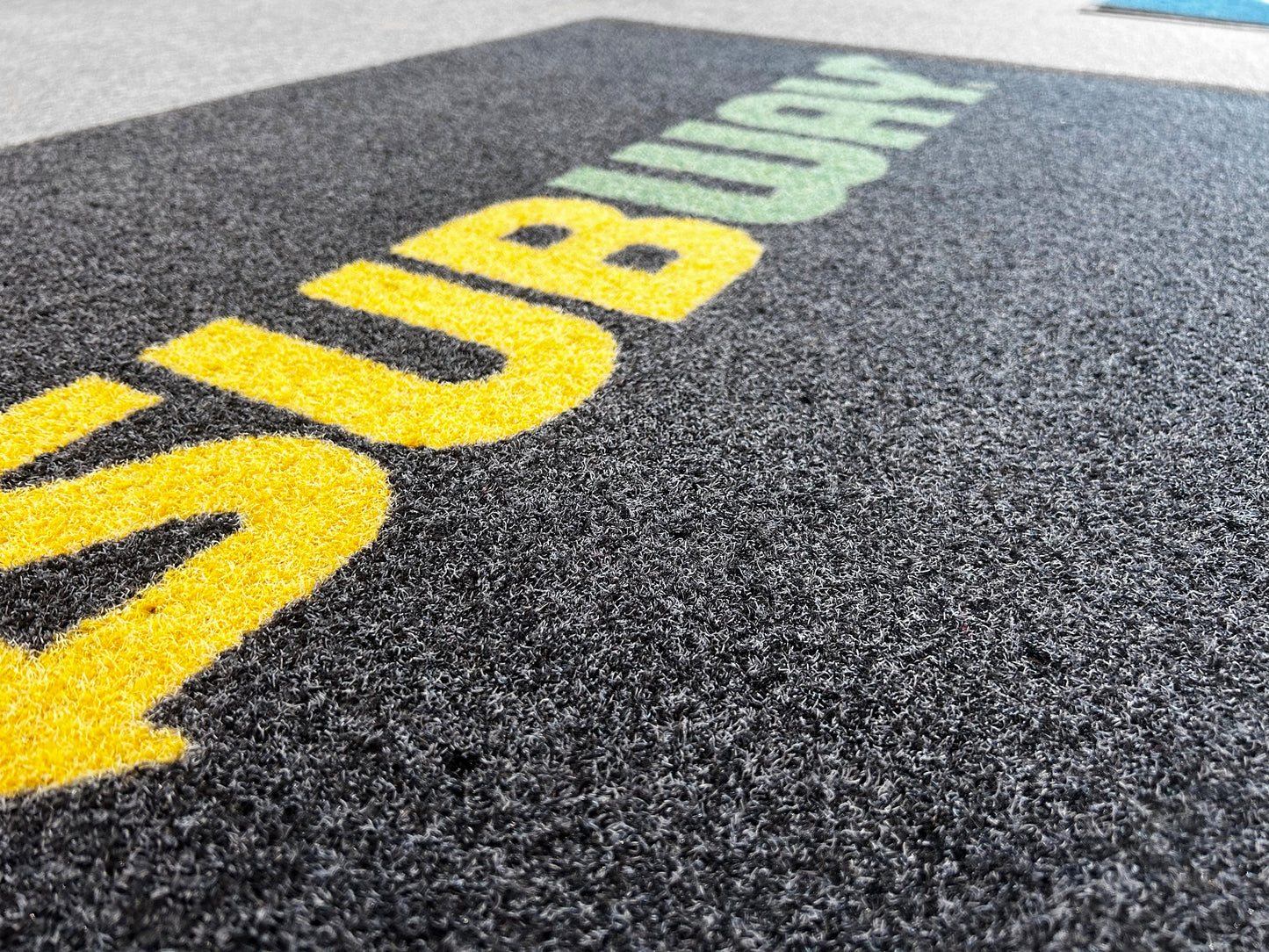 washable outdoor logo rug