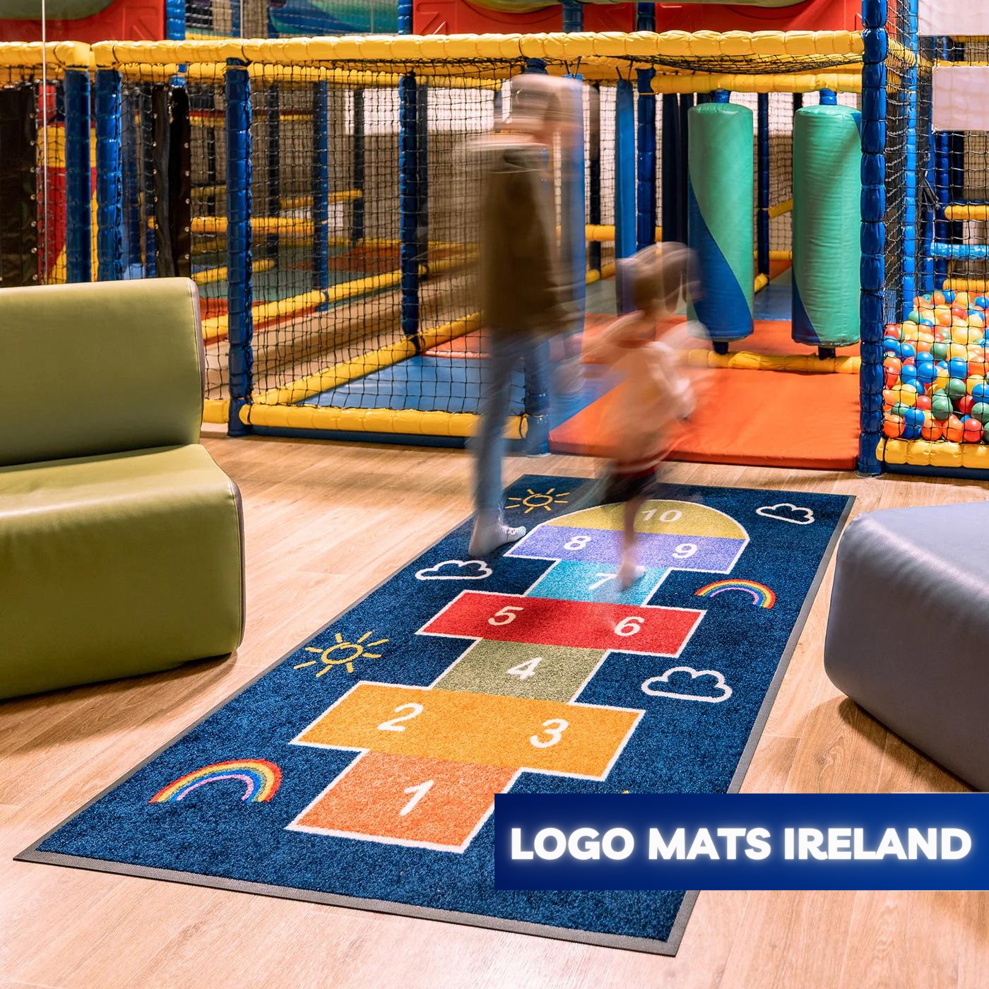 Multi color large size washable welcome mat