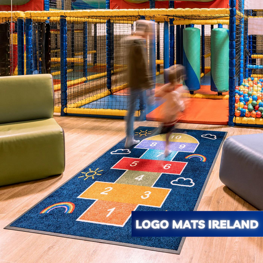 Multi color large size washable welcome mat