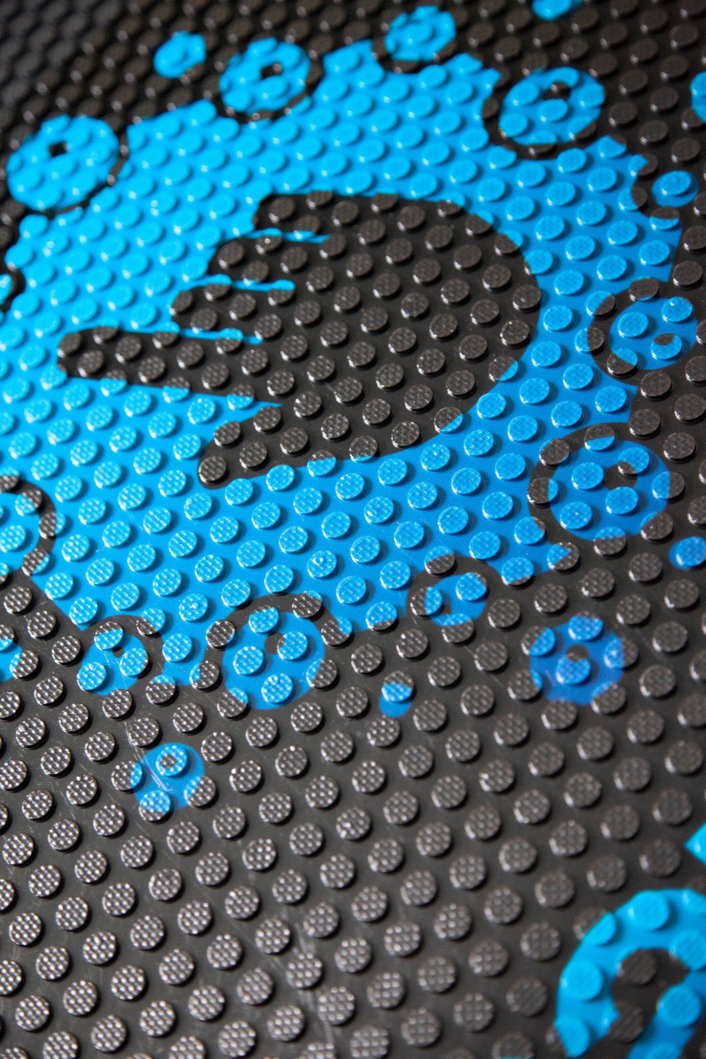 close up top view of outdoor rubber mat
