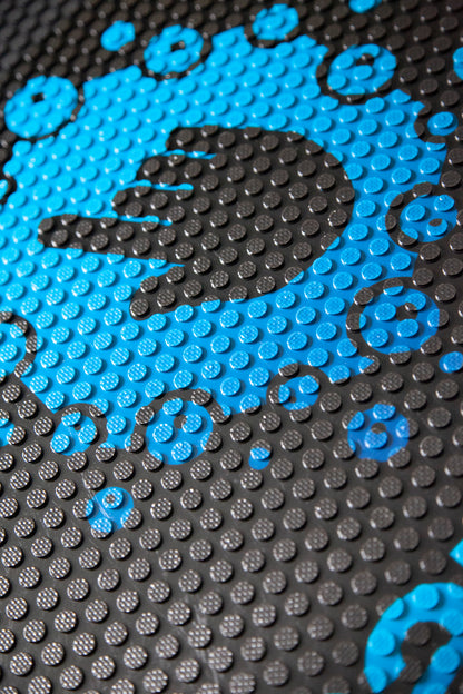 close up top view of outdoor rubber mat
