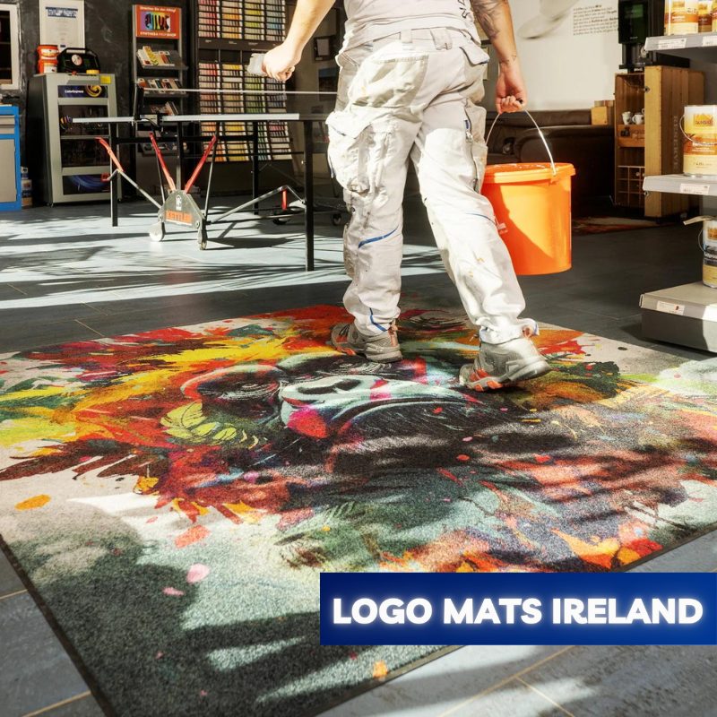 large size logomat outdoor rug
